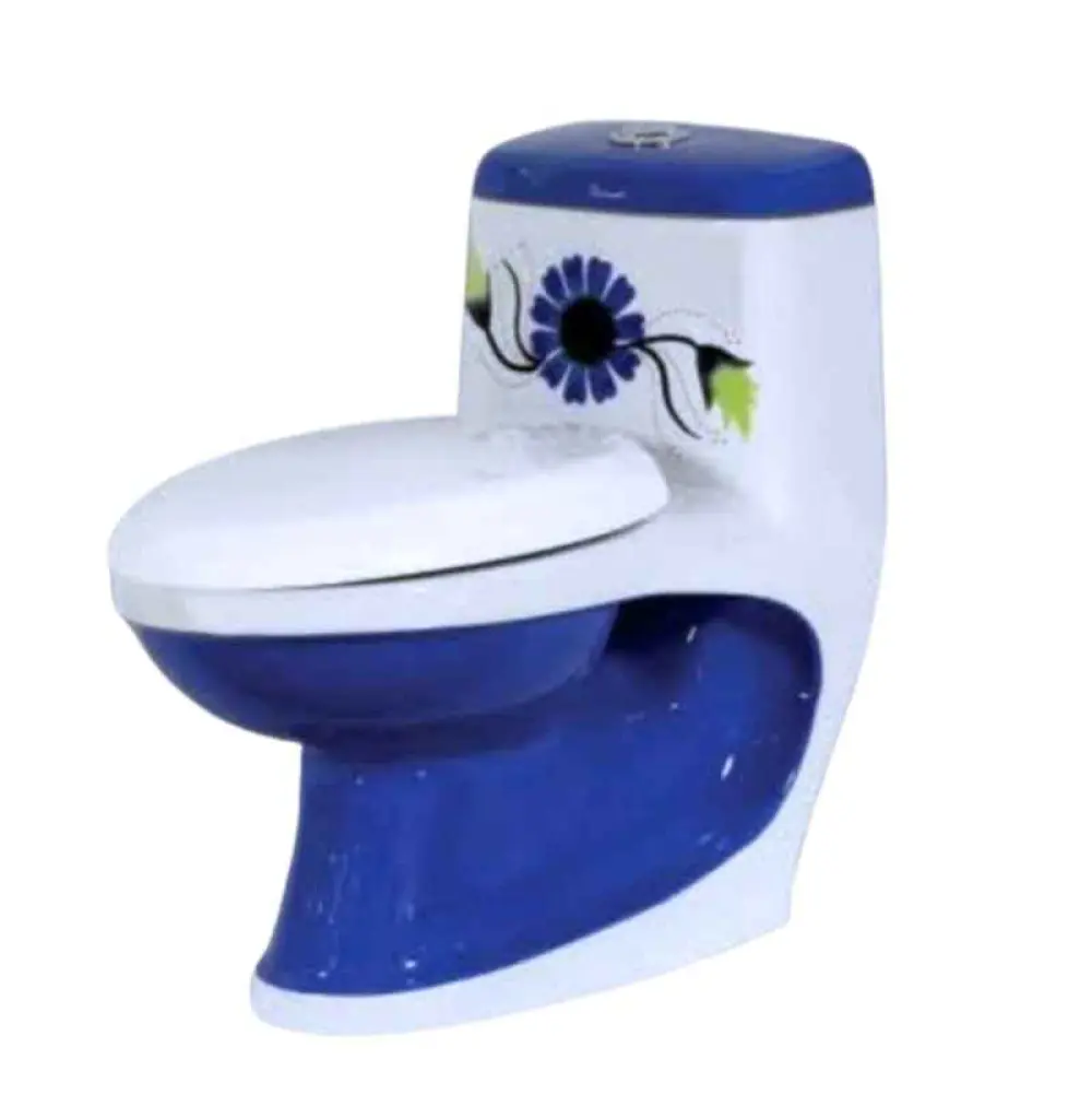Chaise anglaise en céramique 101 VITROSA-ALPINE BLUE
