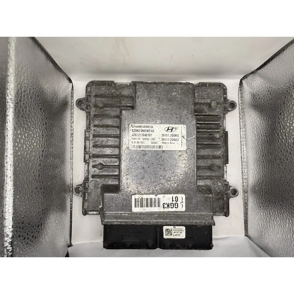 Hyundai Sonata ECU ECM 2015-2017, A2C1217640101, 39101-2GGK3 / 391012GGK3 SIM2K-250 CONTINENTAL Calculateur moteur 