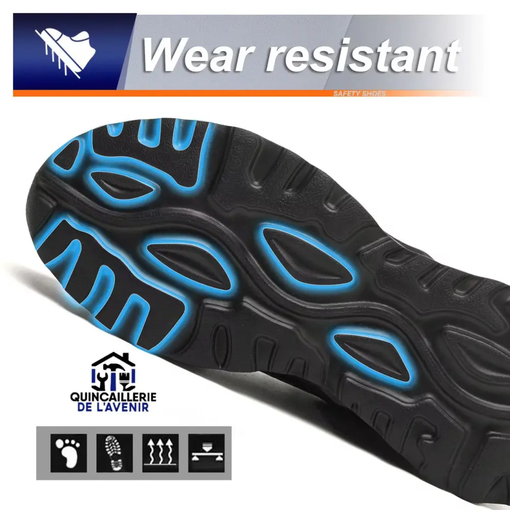 Chaussures de sécurité pour hommes : Chaussures de travail sûres et durables