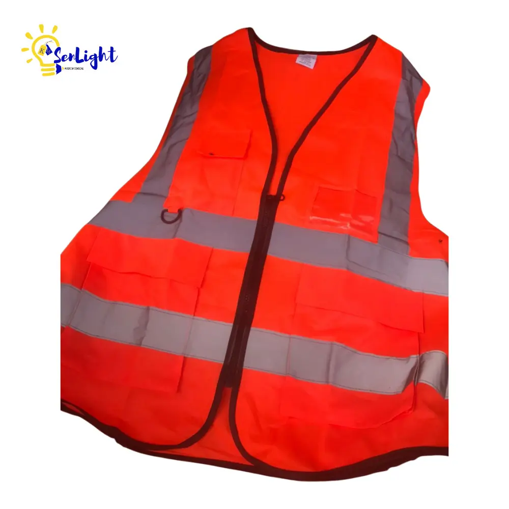 Gilet de sécurité réfléchissant, construction personnalisée haute visibilité, uniforme de sécurité au travail