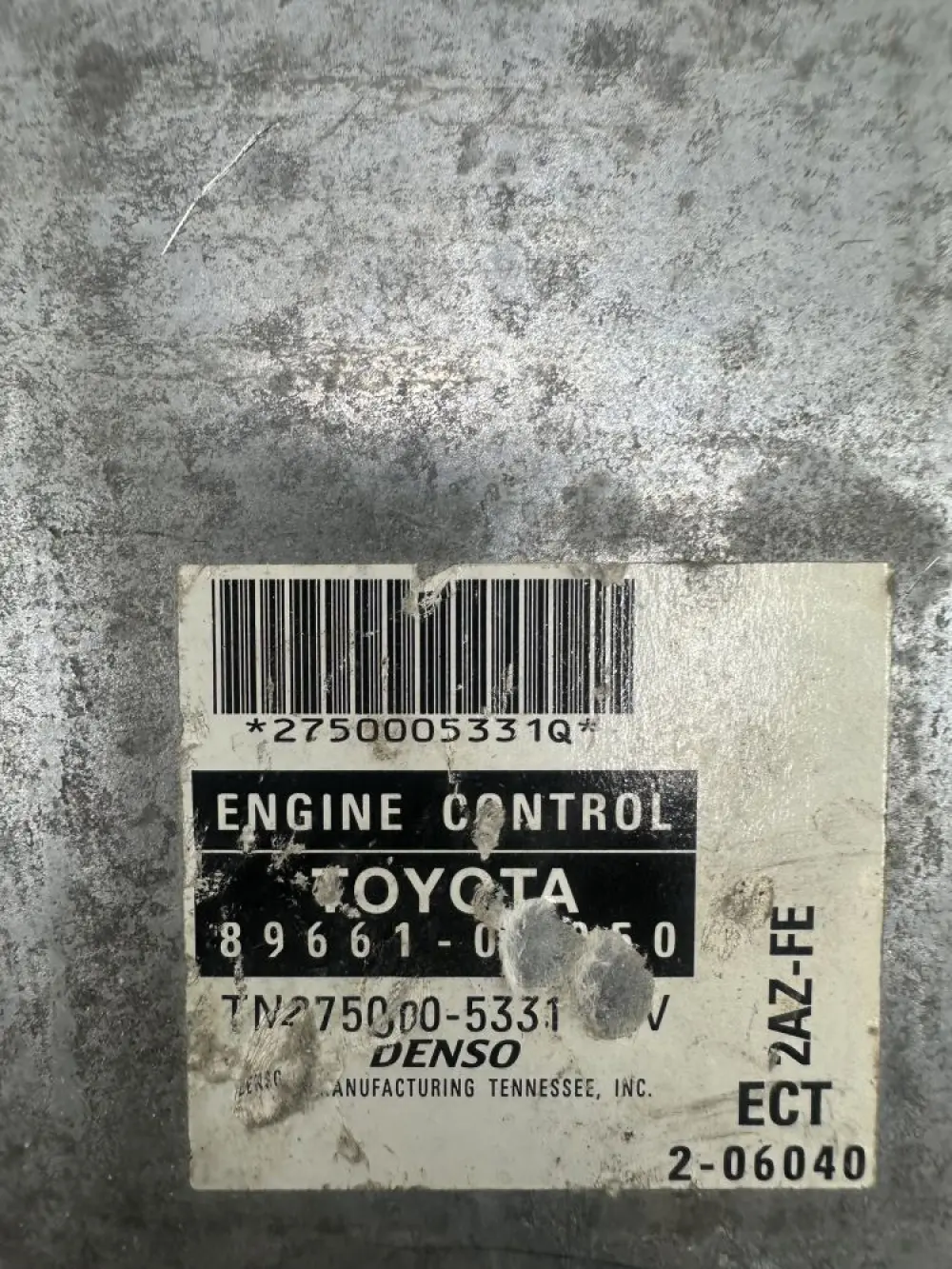 Toyota Camry 2.4L, 2003, 89661-0X050, TN275000-5331