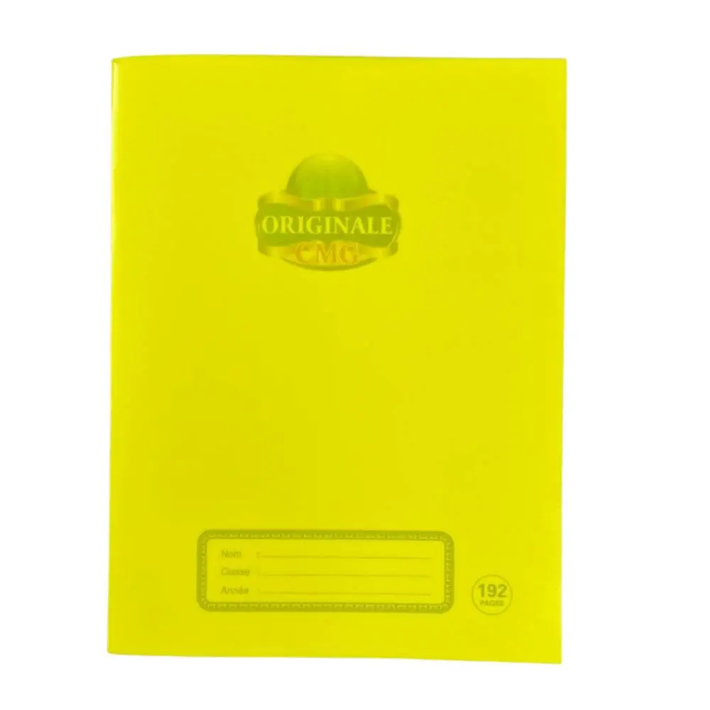Cahiers de 192 pages séyés avec couverture plastique