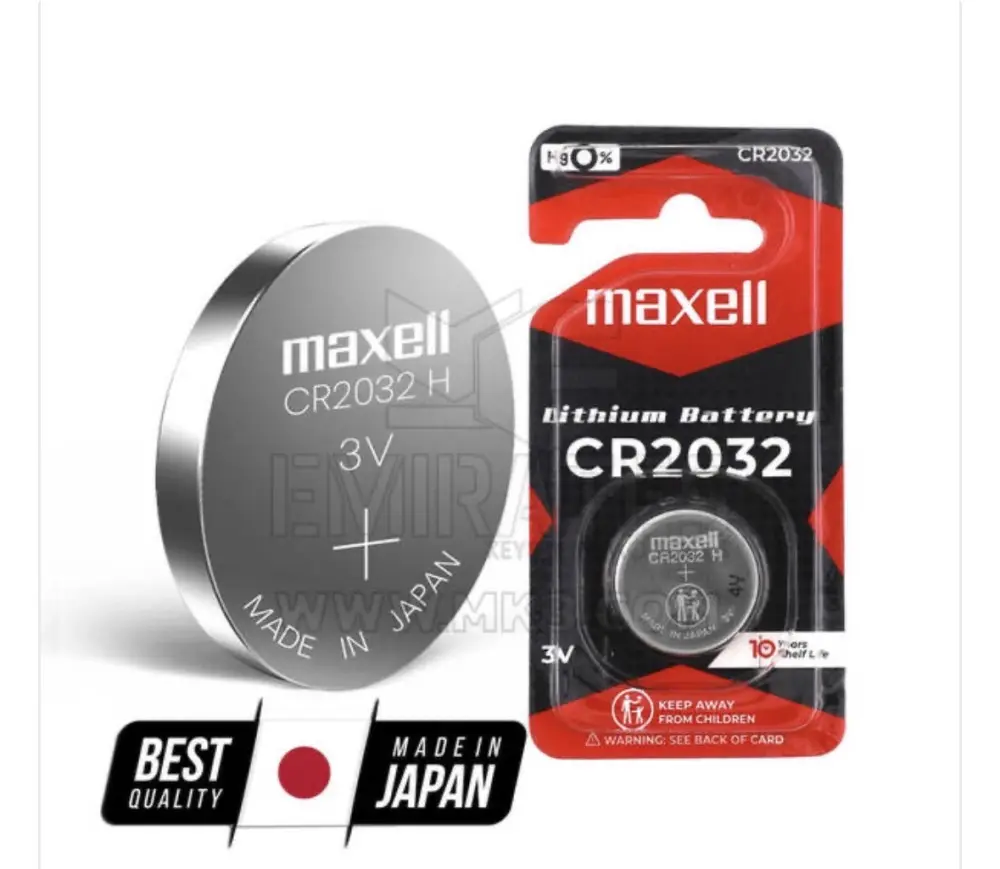 Carte de piles universelles Maxell CR2032H (emballage 1 pièce)