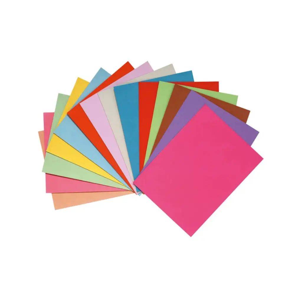 Paquet 100 Chemises cartonnés, 180g - 24x32cm,4 couleurs assortis
