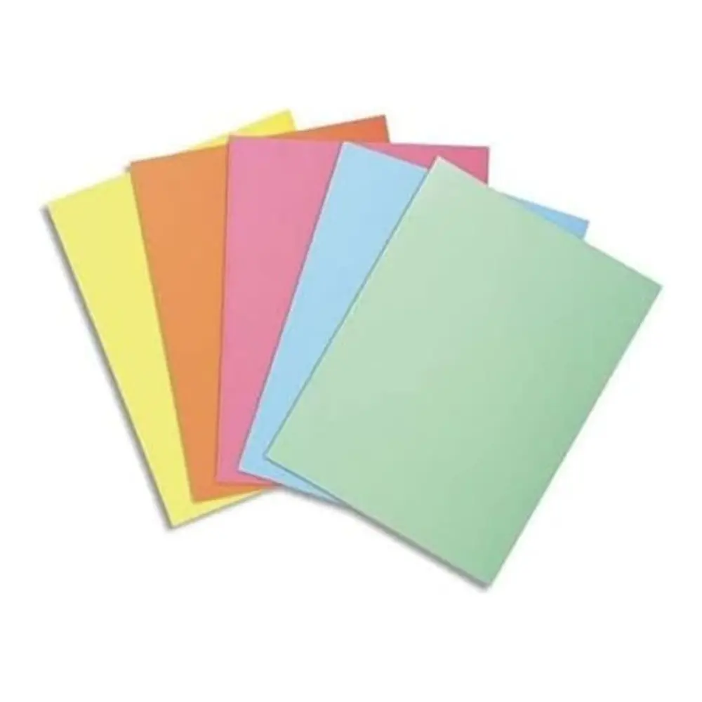 Paquet de 250 sous-chemises 80G Galatic Color couleurs assorties, Sous chemises haute Resistance 31x44 CM