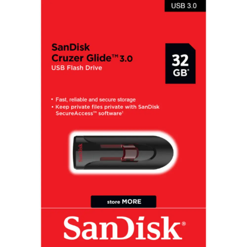  USB 3.0 32Gb Clé USB SanDisk Cruzer Glide