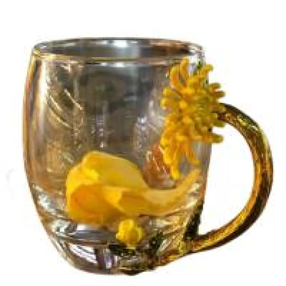 Fleur de thé Cafetière – Tasses en verre pour cadeaux Femmes Accueil Restaurant Bureau