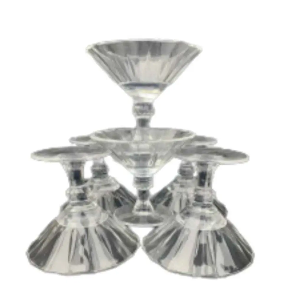 Paquet de 6 tasses en verre